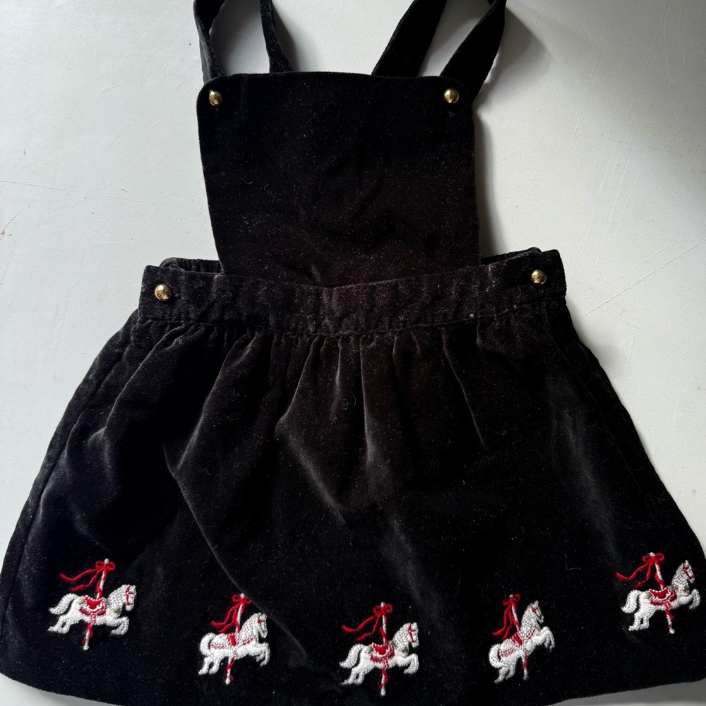 Janie and Jack Black Velvet Dress